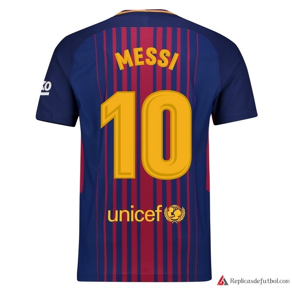 Camiseta Barcelona Primera equipación Messi 2017-2018